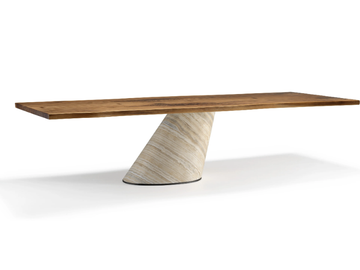 VERO - CONO - Rectangular solid wood table by Arte Brotto - view 2